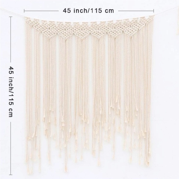 ๐BรHร Art Display๐ฏ%Cotton Macrame Handwoven Knotted w/โฅ๏ธ|| Photo Prop Backdrop - Picture 8 of 16